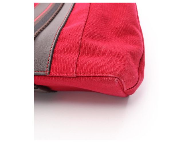 Hermès Troca Horizontal MM Tote Bag Braun Schwarz Rot - Ansicht 5