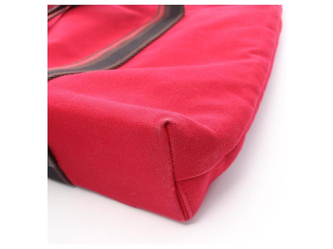 Hermès Troca Horizontal MM Tote Bag Braun Schwarz Rot - Ansicht 8