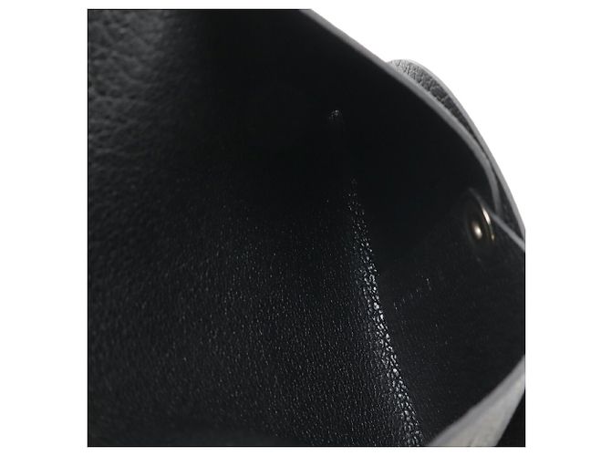 Hermès Hermes Bastia Coin Purse in Black Chevre Leather - view 6