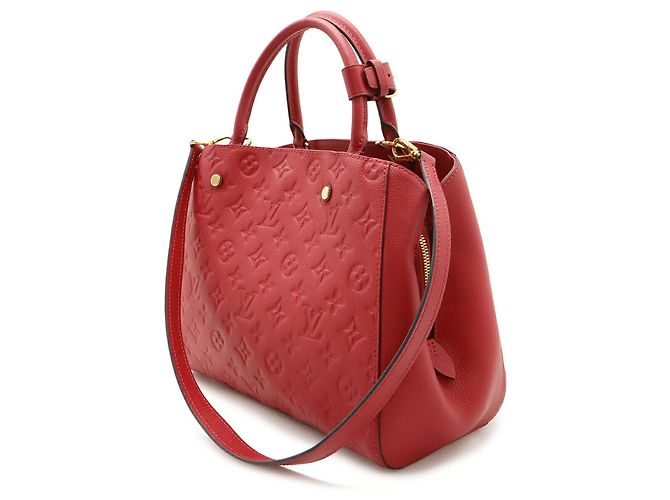 Borsa Montaigne MM in Monogramma Empreinte Louis Vuitton Fuschia - vista 3
