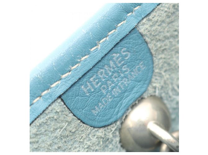 Hermès Borsa a spalla Hermes Vespa PM in pelle blu - vista 4