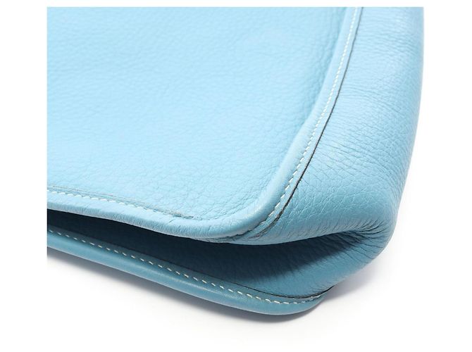 Hermès Borsa a spalla Hermes Vespa PM in pelle blu - vista 8