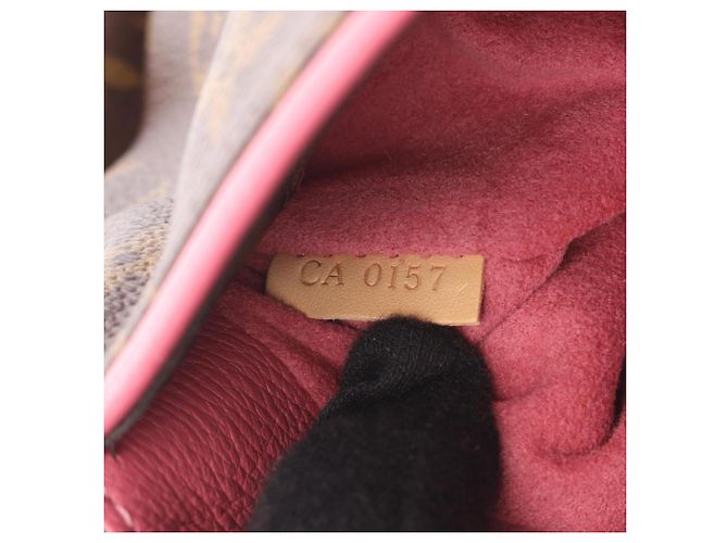 Sac à main Pallas Louis Vuitton Marron Rose Rouge - vue 5