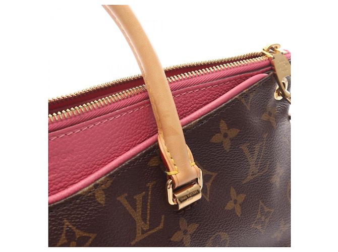 Sac à main Pallas Louis Vuitton Marron Rose Rouge - vue 9