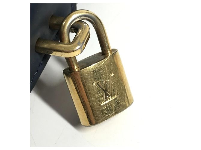 Borsa Tote Verticale Lockit in Gomma Monogram Louis Vuitton Nero Blu - vista 9