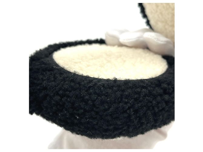 Bicolor Ohrenwärmer von Chanel Schwarz Weiß - Ansicht 8