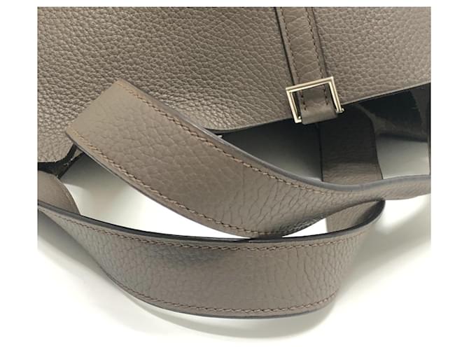 Borsa Hermès Picotin Lock MM Marrone - vista 10