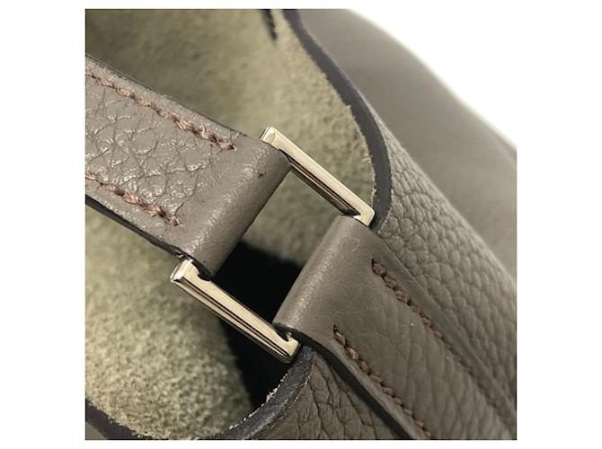 Borsa Hermès Picotin Lock MM Marrone - vista 16