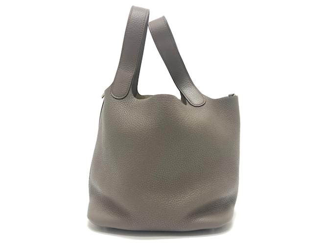 Borsa Hermès Picotin Lock MM Marrone - vista 3
