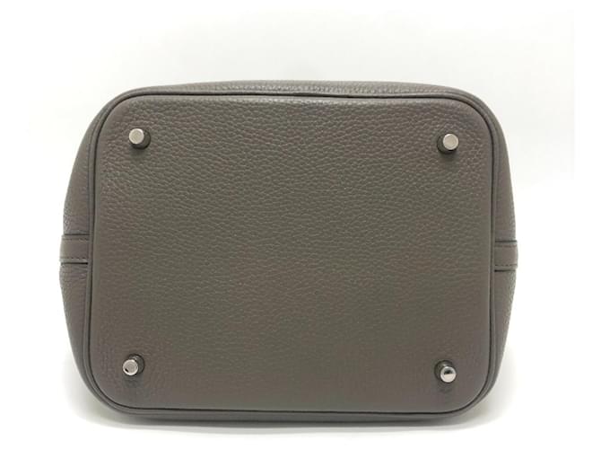 Borsa Hermès Picotin Lock MM Marrone - vista 5