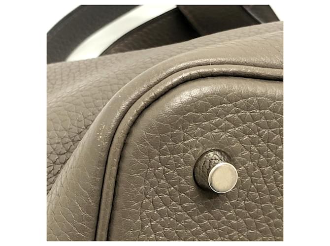 Borsa Hermès Picotin Lock MM Marrone - vista 9