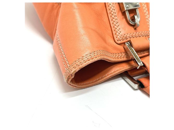Borsa Amazona Anagram Loewe in arancione - vista 11