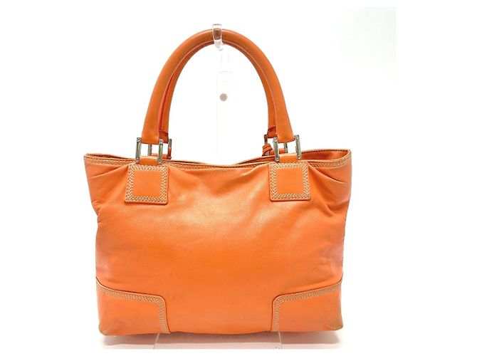 Borsa Amazona Anagram Loewe in arancione - vista 2