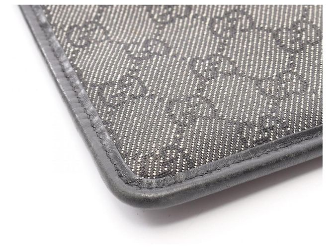 Borsa a Spalla in Denim e Pelle GG di Gucci Nero - vista 9