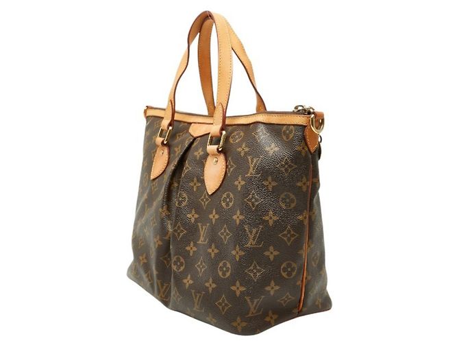 Borsa Louis Vuitton Monogram Palermo PM Marrone Monogramma - vista 2