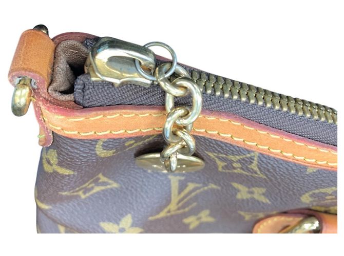 Borsa Louis Vuitton Monogram Palermo PM Marrone Monogramma - vista 8
