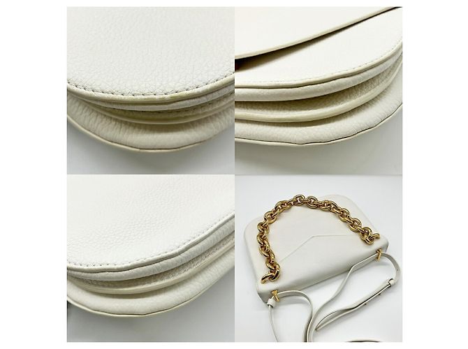Borsa a Spalla Mount Medium di Bottega Veneta Bianco - vista 3
