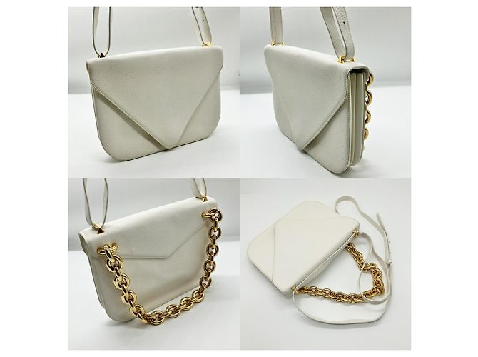 Borsa a Spalla Mount Medium di Bottega Veneta Bianco - vista 4