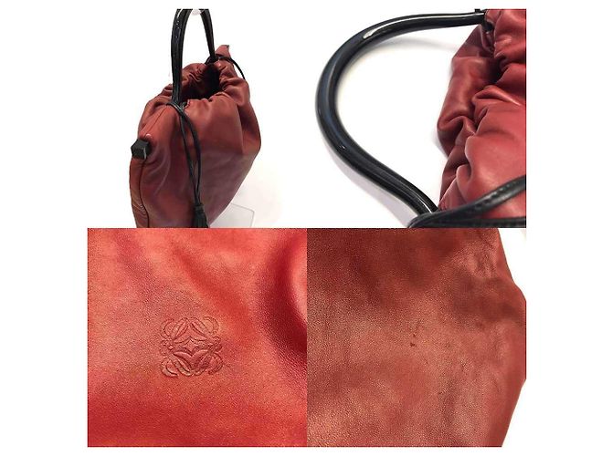 Borsa a mano in pelle nappa rossa Loewe Rosso - vista 4