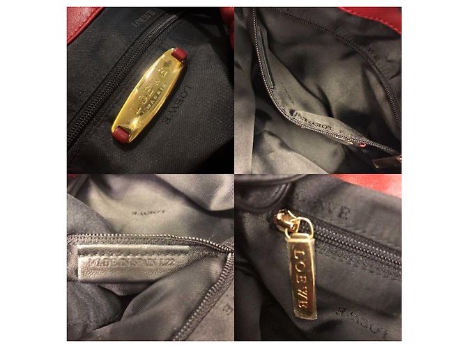 Borsa a mano in pelle nappa rossa Loewe Rosso - vista 6