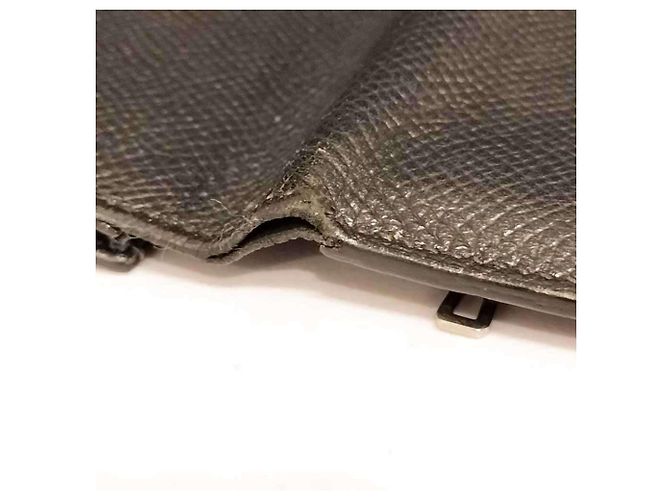 Portafoglio Long Soufflet Bearn di Hermès in Pelle Epsom Grigio Scuro Grigio antracite - vista 6