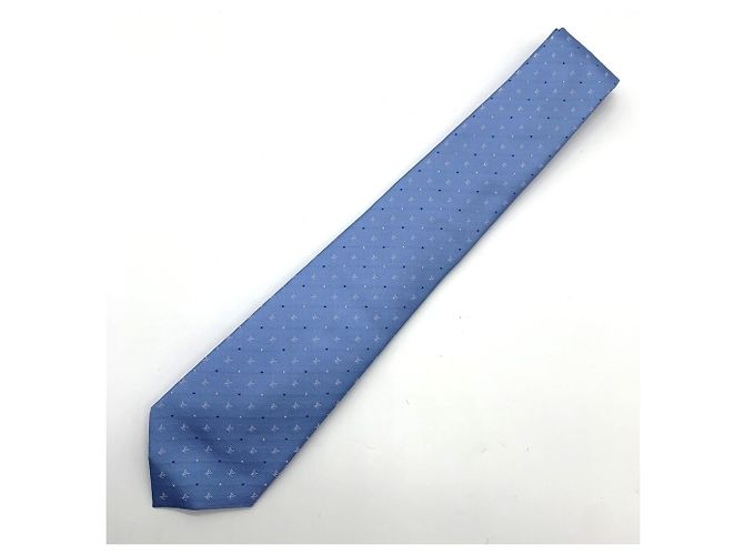 Louis Vuitton Blason Dot Blue Silk Cravat - view 3