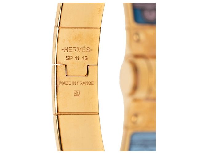 Charnière PM Armreif von Hermès Mehrfarben Golden - Ansicht 4