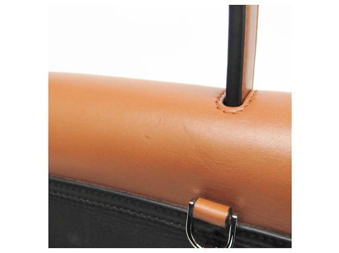 Borsa media in pelle Tod's Wave Marrone Nero - vista 10