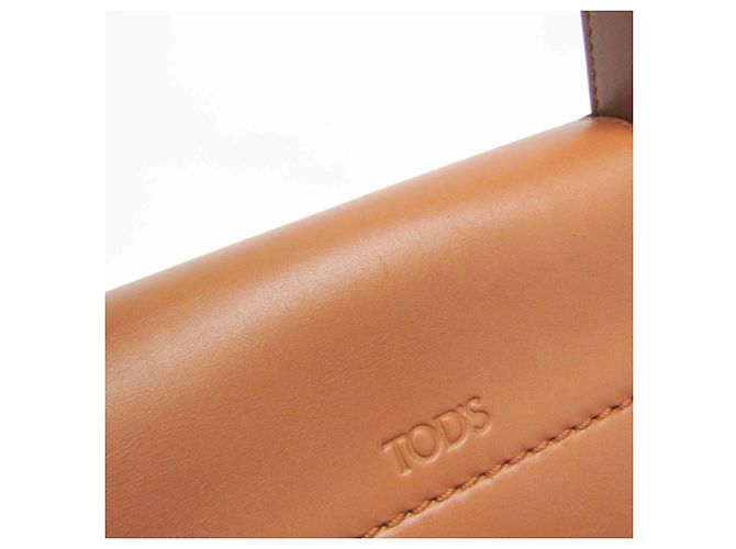 Borsa media in pelle Tod's Wave Marrone Nero - vista 8