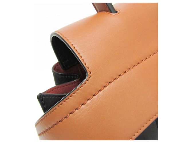 Borsa media in pelle Tod's Wave Marrone Nero - vista 9