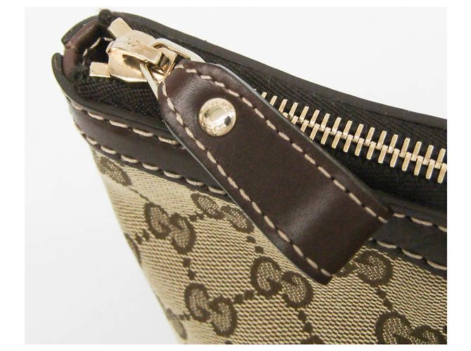 Gucci GG Canvas Tote-Handtasche Braun Beige - Ansicht 10