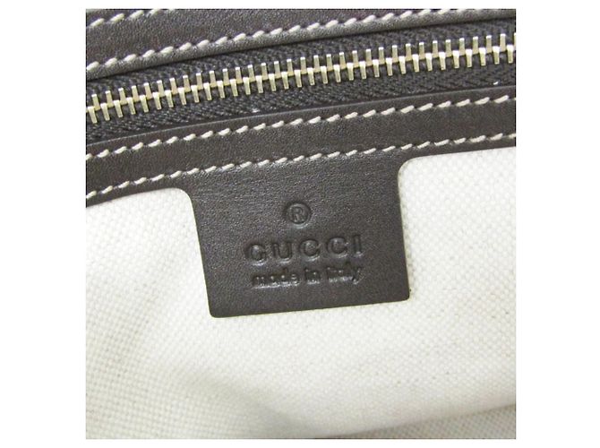 Gucci GG Canvas Tote-Handtasche Braun Beige - Ansicht 14