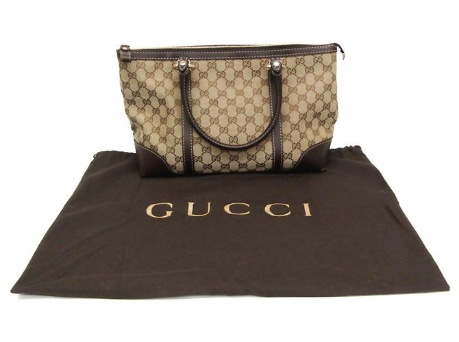 Gucci GG Canvas Tote-Handtasche Braun Beige - Ansicht 2