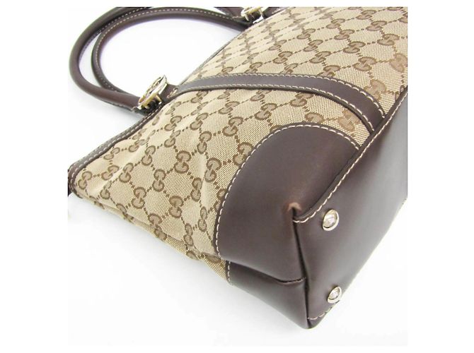 Gucci GG Canvas Tote-Handtasche Braun Beige - Ansicht 5