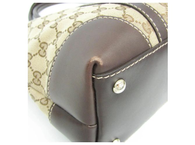 Gucci GG Canvas Tote-Handtasche Braun Beige - Ansicht 7