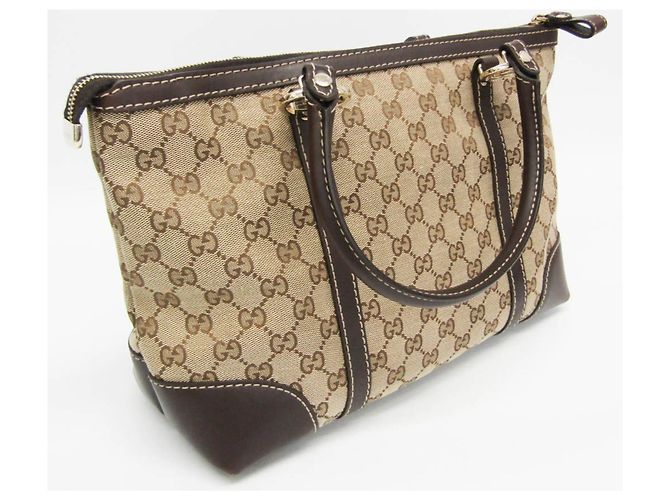 Gucci GG Canvas Tote-Handtasche Braun Beige - Ansicht 8