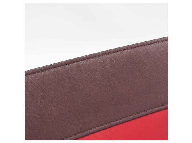 Borsa a spalla in pelle da donna Prada Bibliothèque 1BC034 Rosso Bordò - vista 12