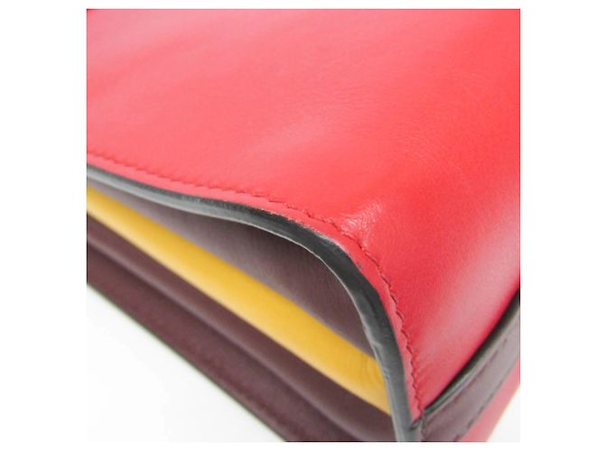 Borsa a spalla in pelle da donna Prada Bibliothèque 1BC034 Rosso Bordò - vista 6