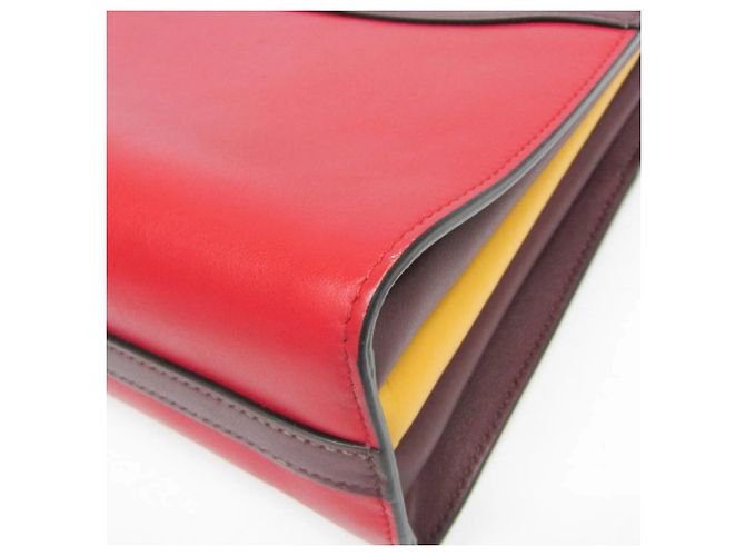 Borsa a spalla in pelle da donna Prada Bibliothèque 1BC034 Rosso Bordò - vista 7