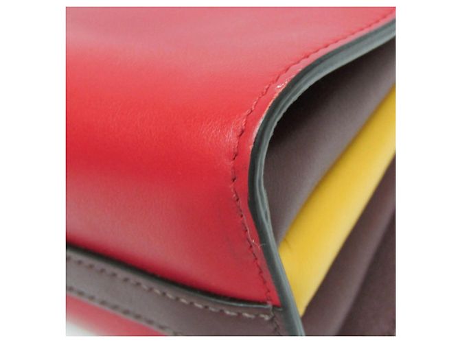 Borsa a spalla in pelle da donna Prada Bibliothèque 1BC034 Rosso Bordò - vista 8