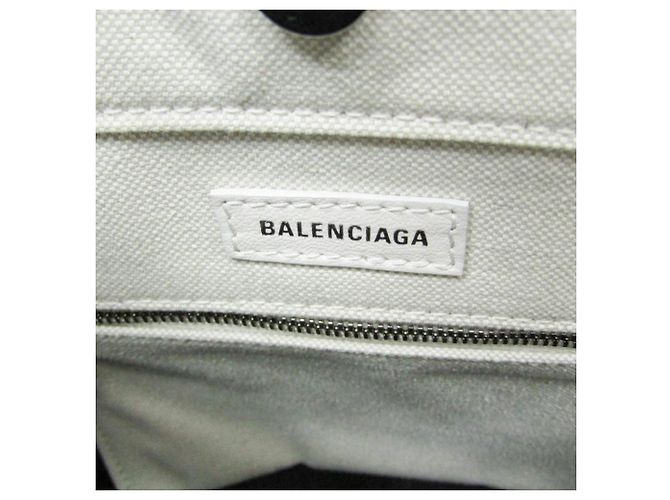 Borsa a spalla Balenciaga Everyday XS Nord-Sud Bianco sporco - vista 12