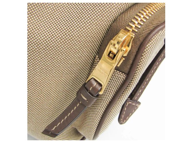 Borsa a sacco in jacquard con logo Prada Marrone Marrone scuro - vista 12