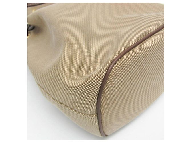 Borsa a sacco in jacquard con logo Prada Marrone Marrone scuro - vista 4