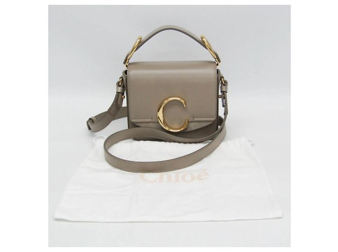 Chloé C Mini Handtasche Grau - vista 2