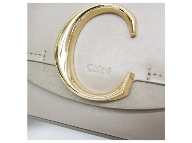 Chloé C Mini Handtasche Grau - vista 7