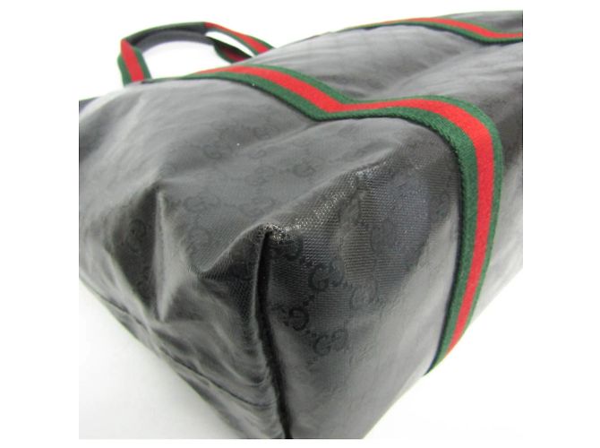 Gucci GG Crystal Große Tragetasche Schwarz - Ansicht 4