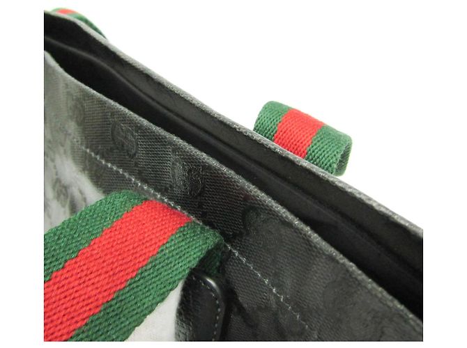 Gucci GG Crystal Große Tragetasche Schwarz - Ansicht 9