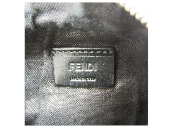 Fendi Selleria Lederpouch mit Schlüsselring Silber - Ansicht 16
