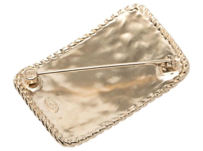 Spilla in strass con logo a corona Chanel Coco Mark D'oro - vista 2