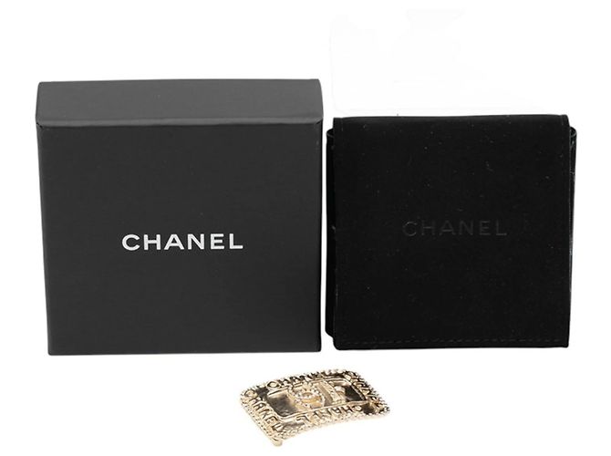 Spilla in strass con logo a corona Chanel Coco Mark D'oro - vista 4